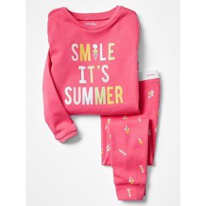 2T ICE CREAM glittery summer pajamas Baby Gap new girls 2pc pjs set